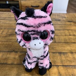 3/$18 - Ty Beanie Boos | Zoey the pink Zebra stuffed animal